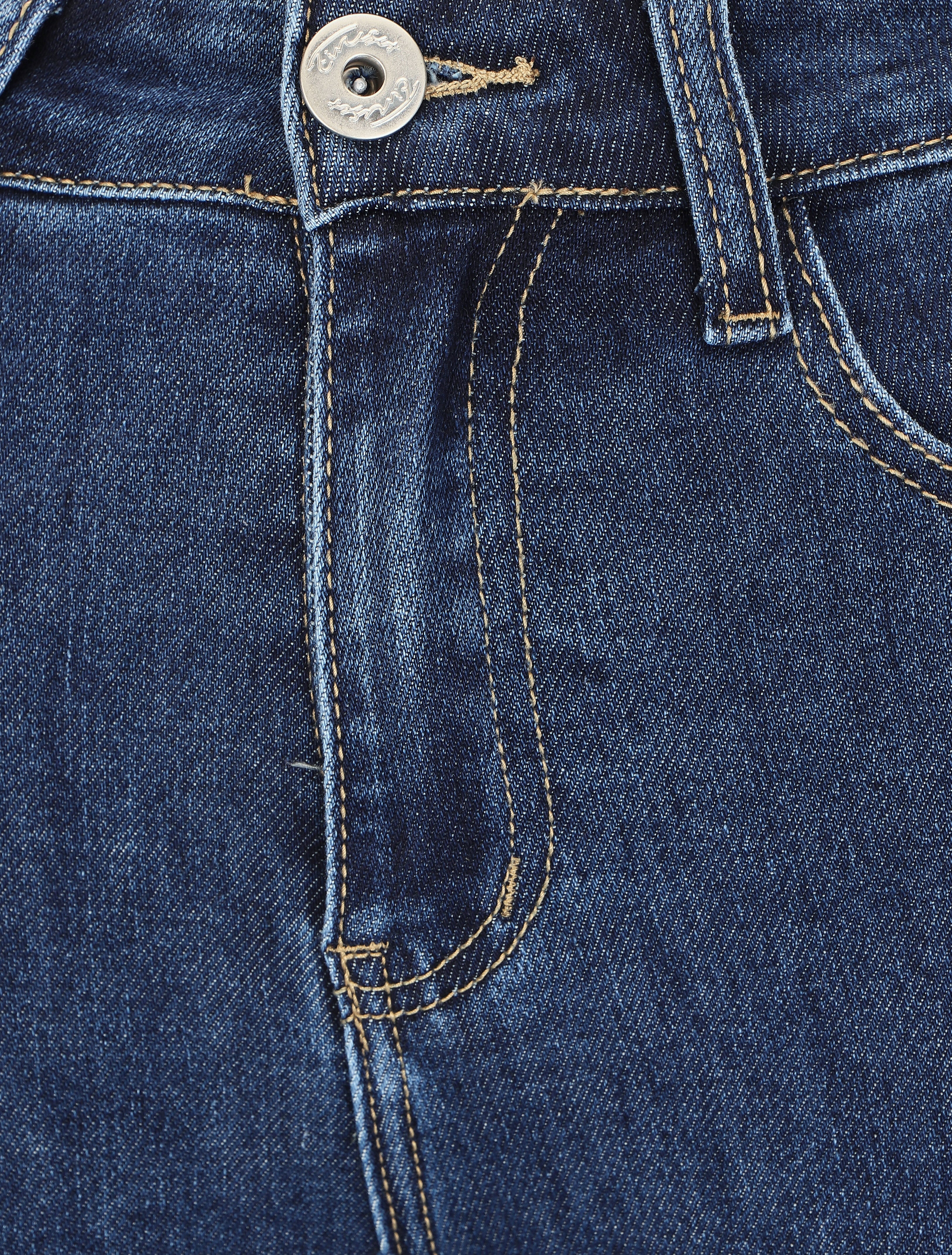 Jean coupe slim taille haute - Bleu brut - 3