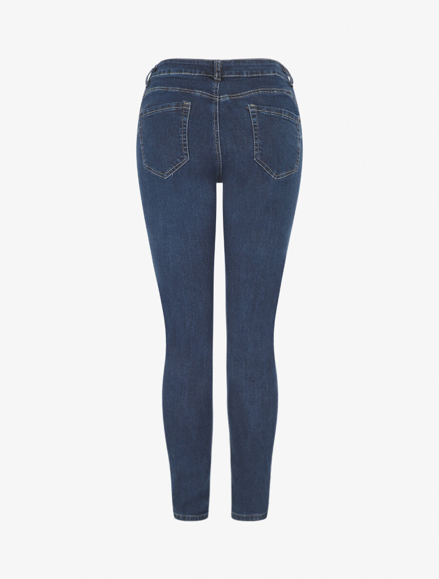 Jean slim push up grande taille - Bleu brut - 2