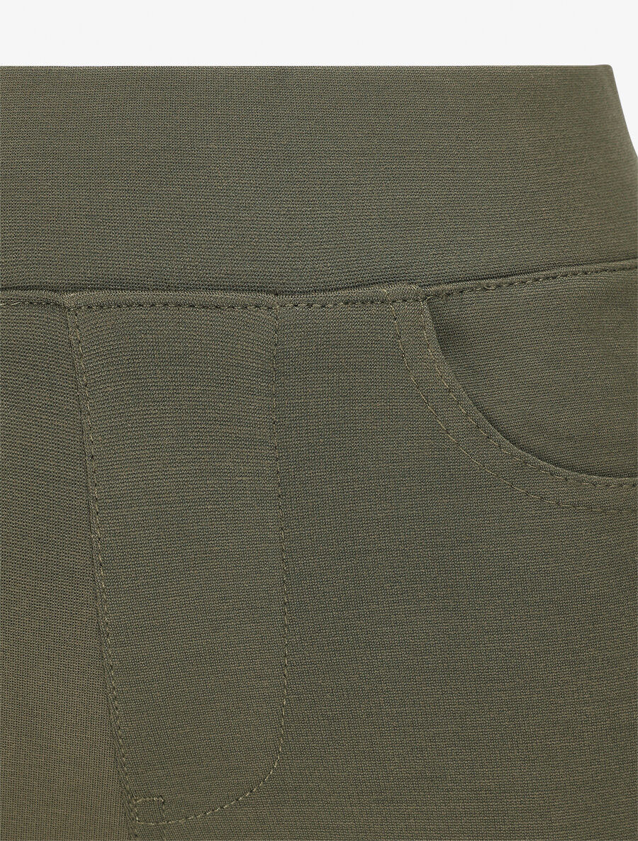Jegging uni taille standard coupe slim - Kaki - 3