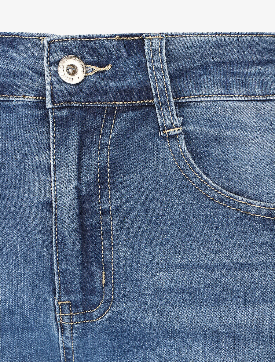 Jean classique push up coupe droite - Bleu - 3