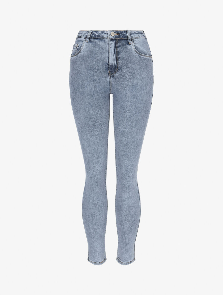 Jean push up coupe skinny - Bleu - 1