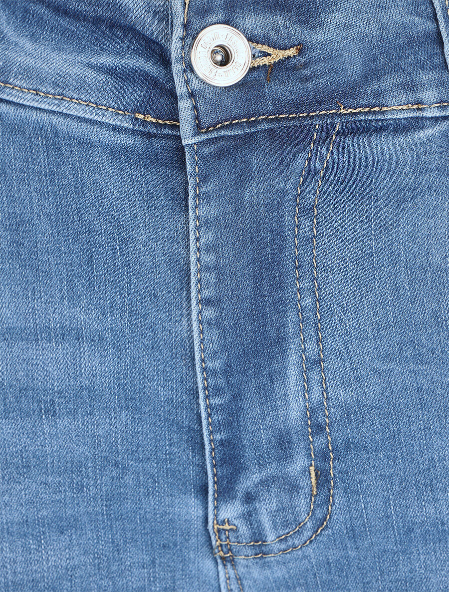 Jean droit push up taille standard - Bleu clair - 3