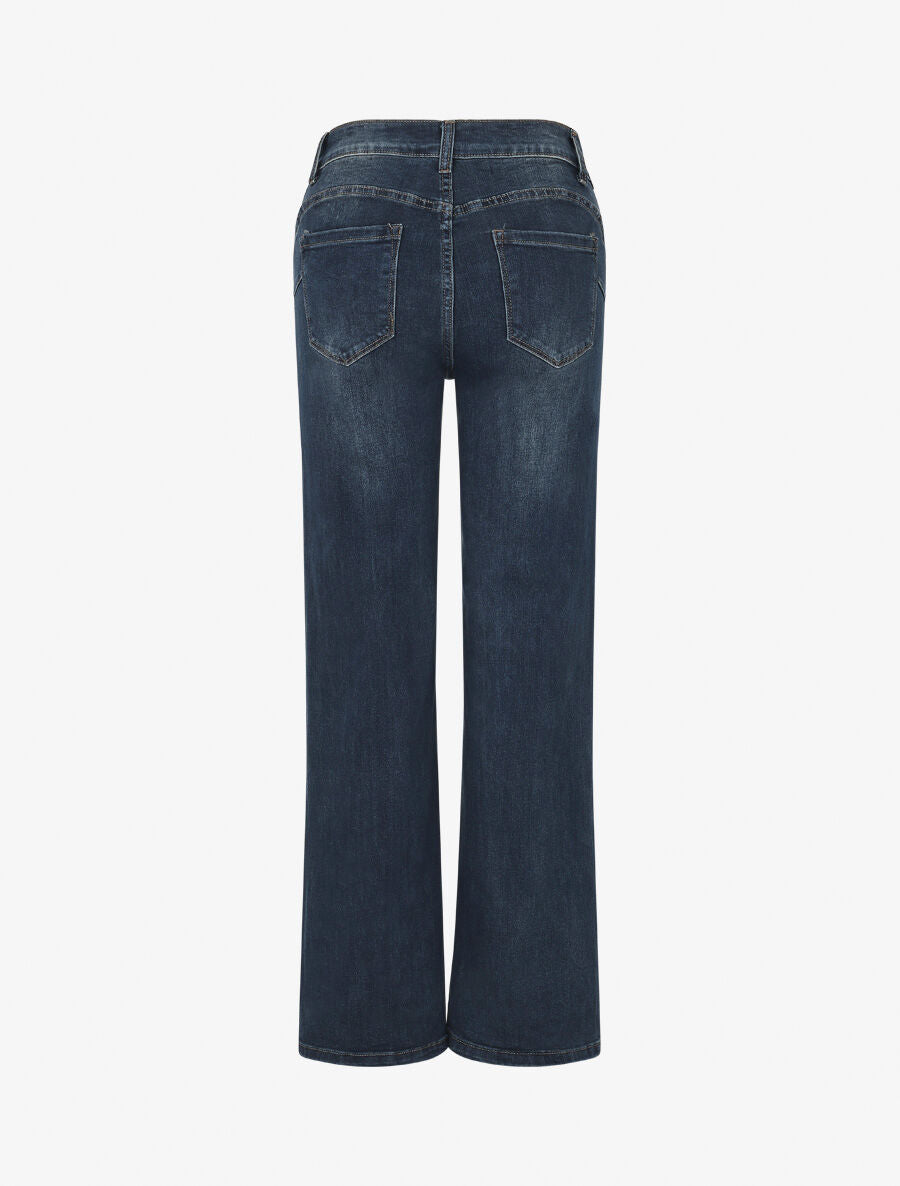 Jean standard push up coupe droite - Bleu - 2