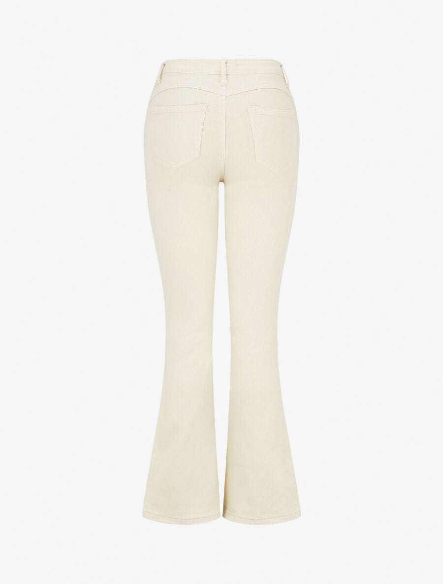 Jean push up coupe flare - Crème - 2