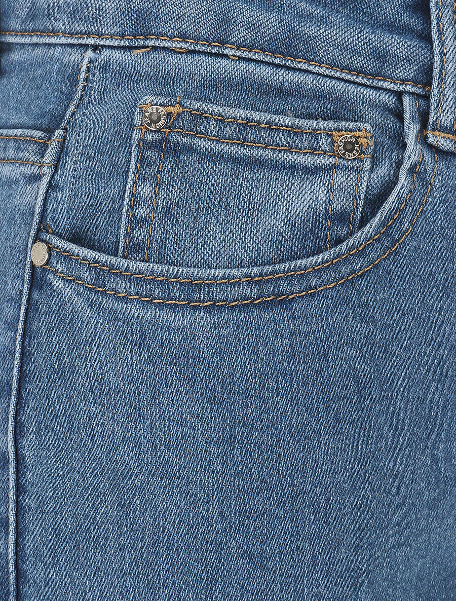 Jean wide leg coupe droite - Bleu - 3