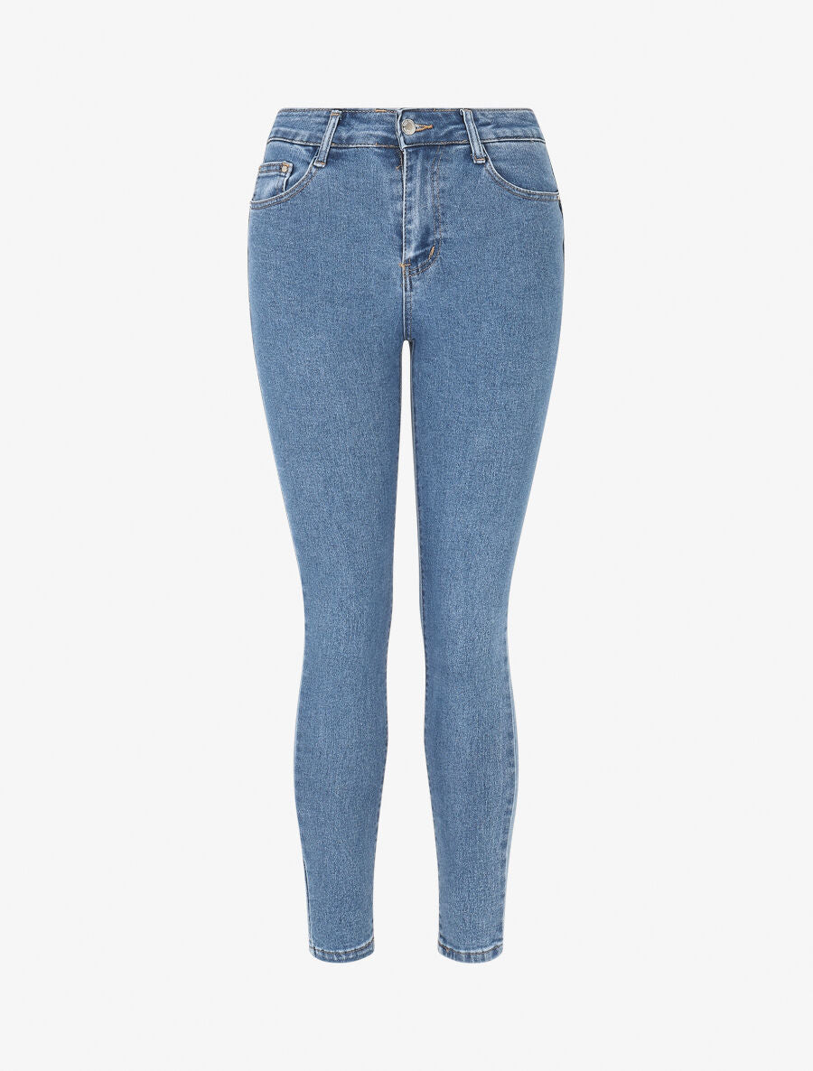 Jean push up coupe skinny - Bleu - 1