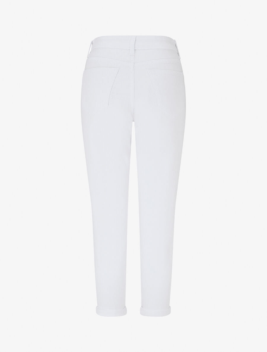 Jean mom taille haute - Blanc - 2