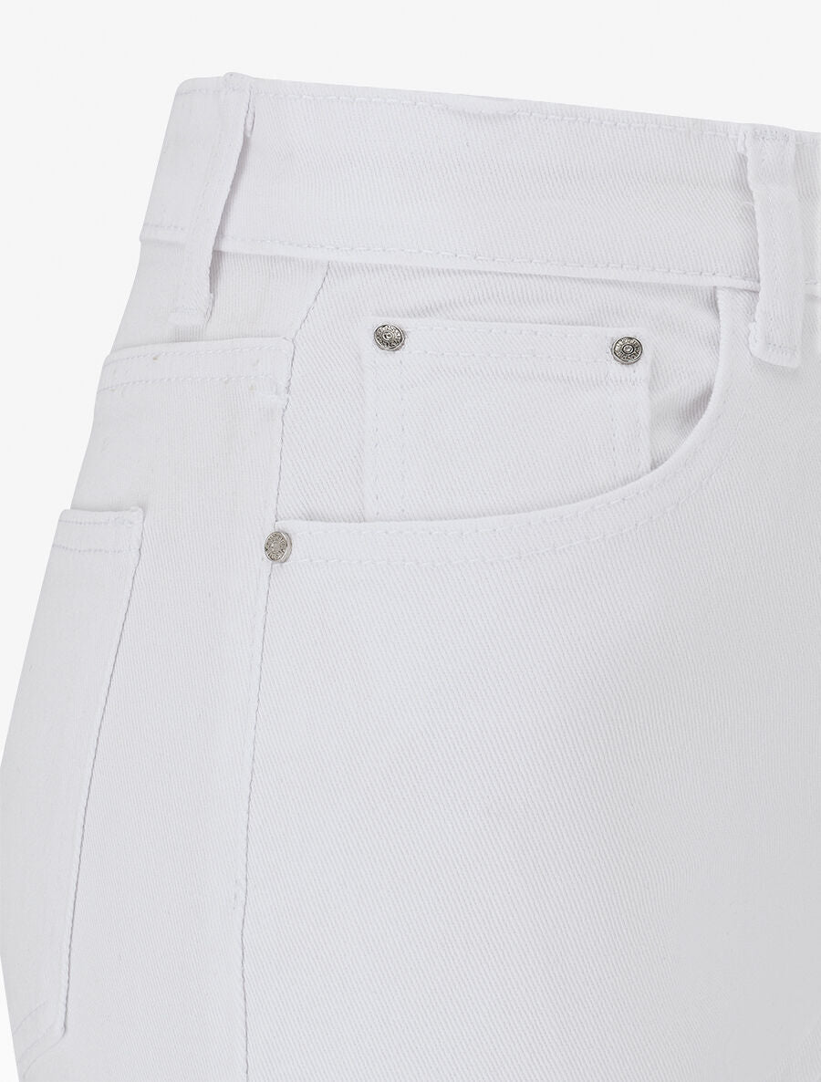 Jean mom taille haute - Blanc - 3
