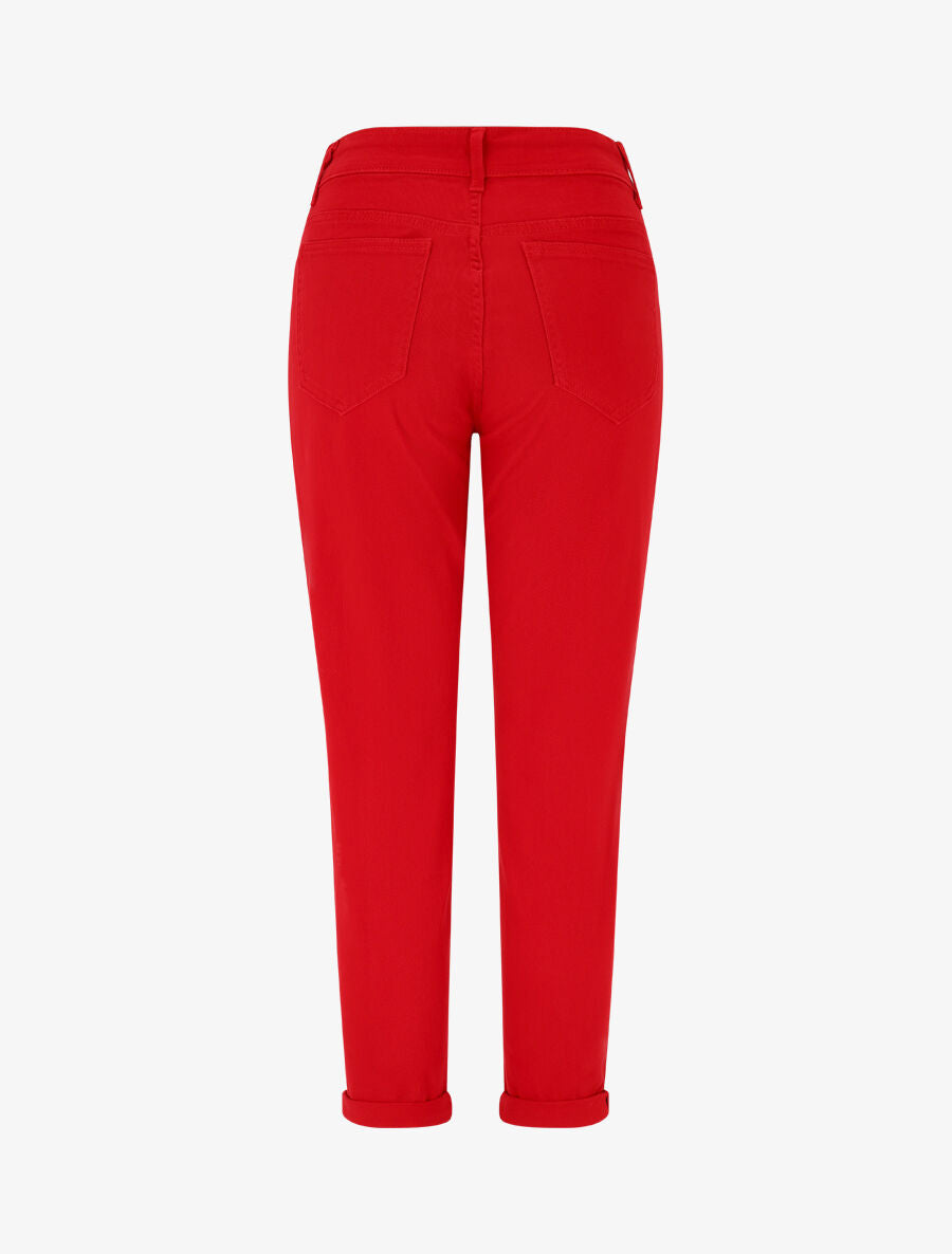 Jean mom taille haute - Rouge - 2