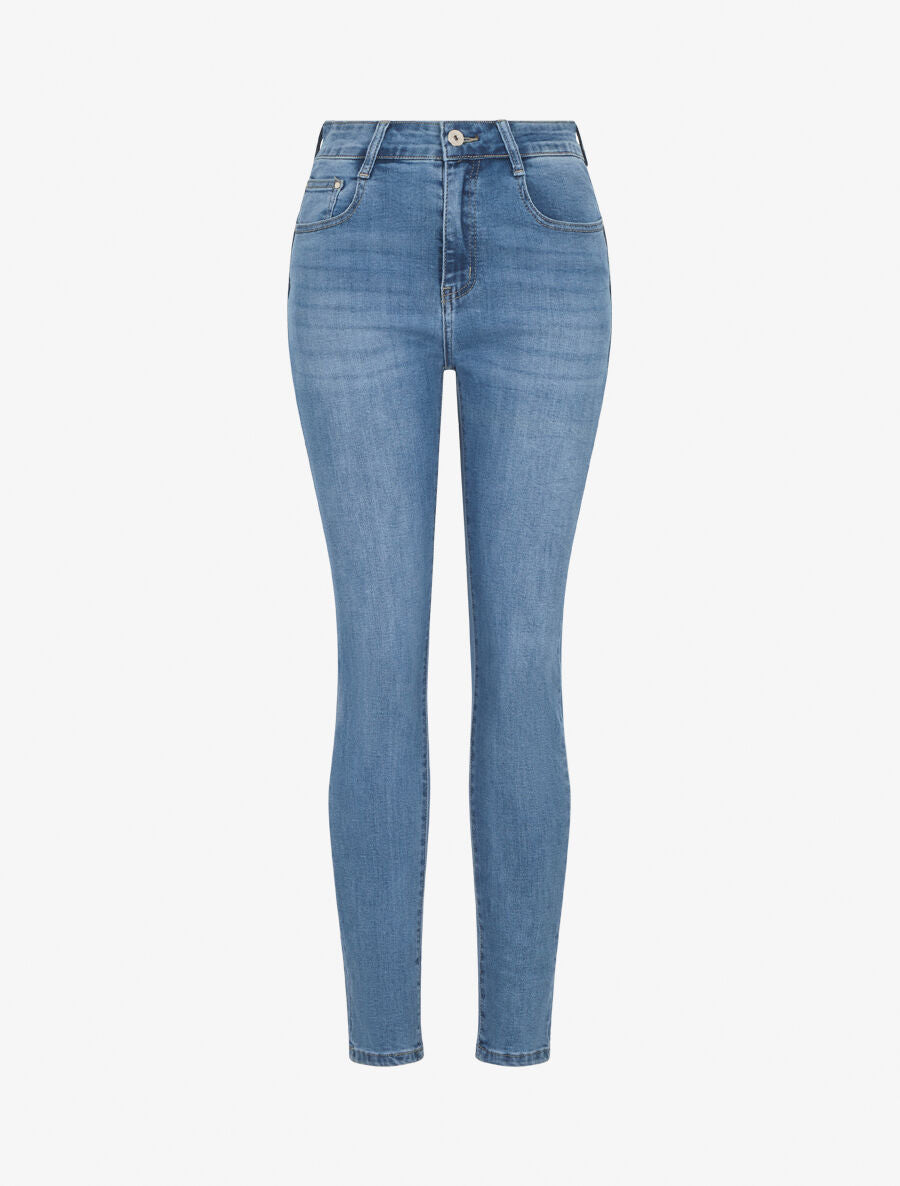 Jean push up coupe slim - Bleu - 1