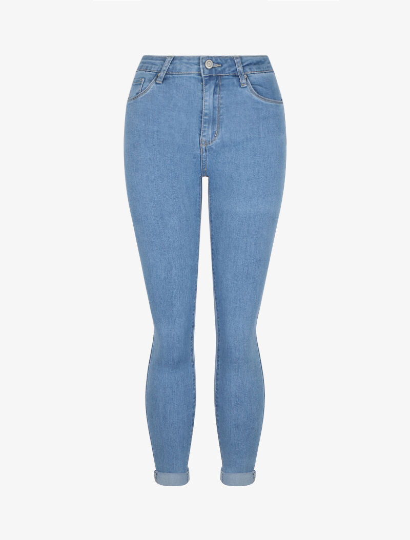 Jean slim à taille standard - Bleu denim - 4