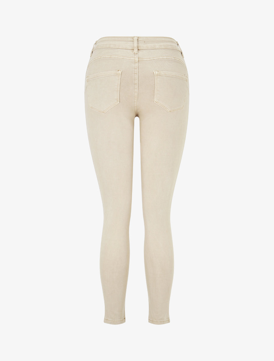 Jean push up coupe skinny - Beige - 2