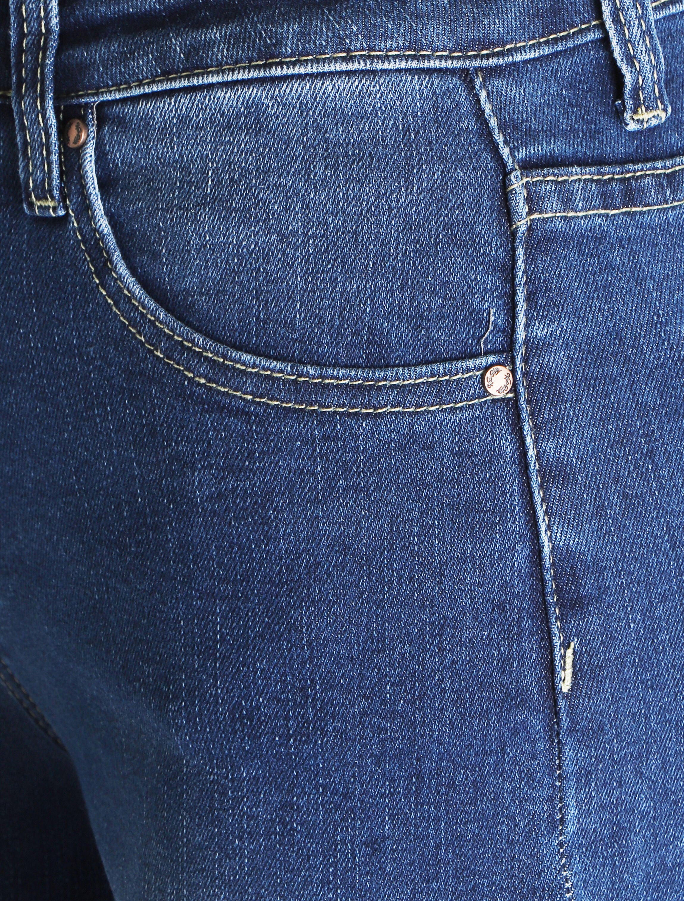 Jean coupe droite délavé - Bleu denim - 3