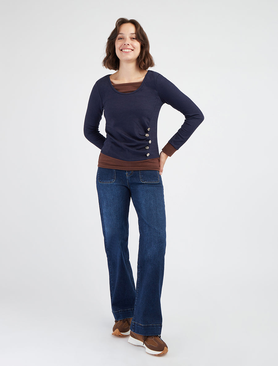 Jean classique coupe droite - Bleu - 8