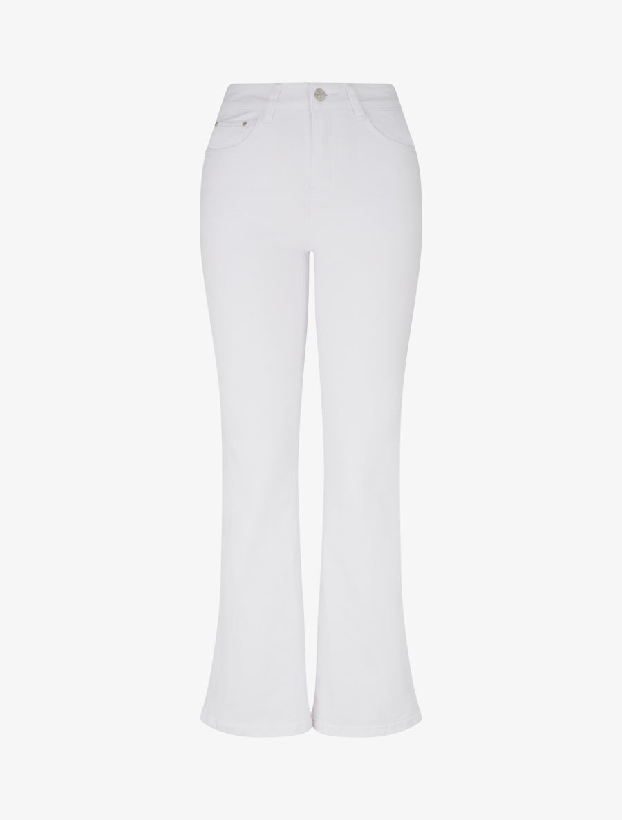 Jean standard coupe flare - Blanc - 1