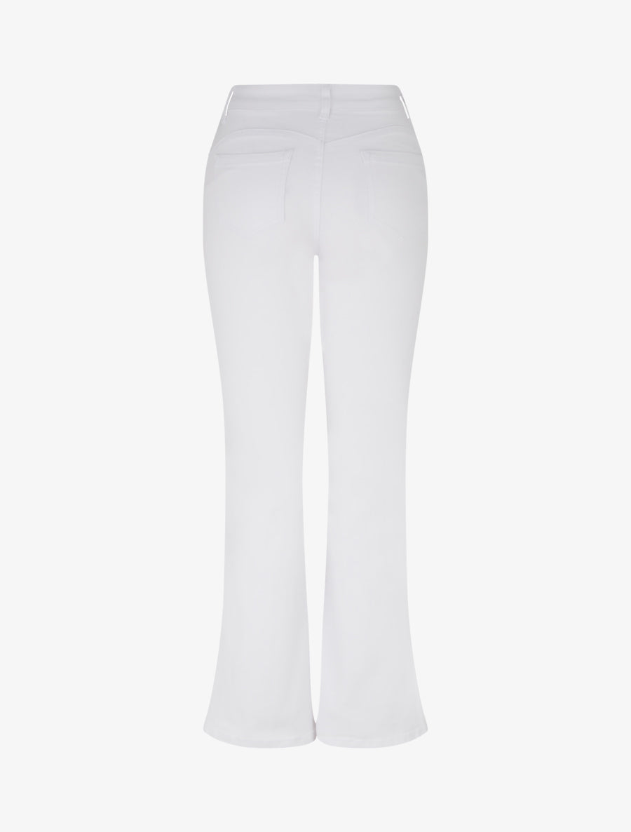 Jean standard coupe flare - Blanc - 2