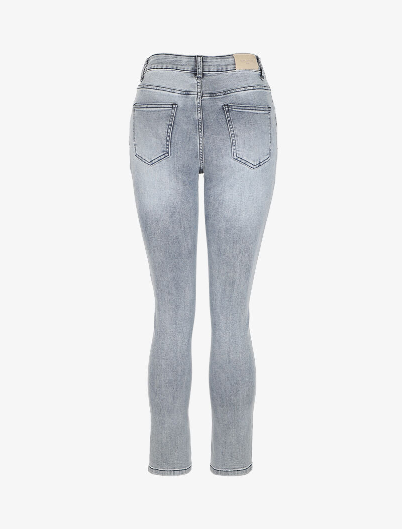 Jean slim stretch à taille standard - Bleu clair - 2