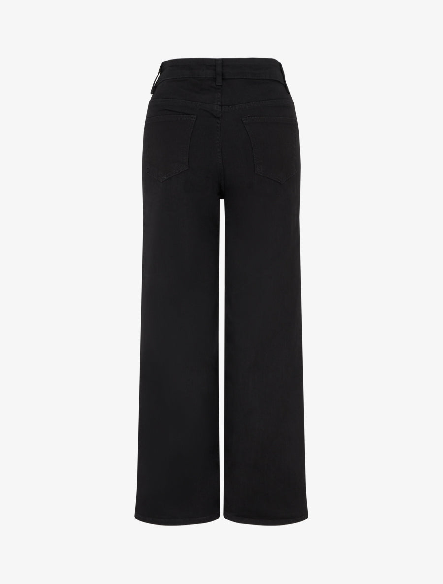 Jean uni coupe droite - Noir - 2