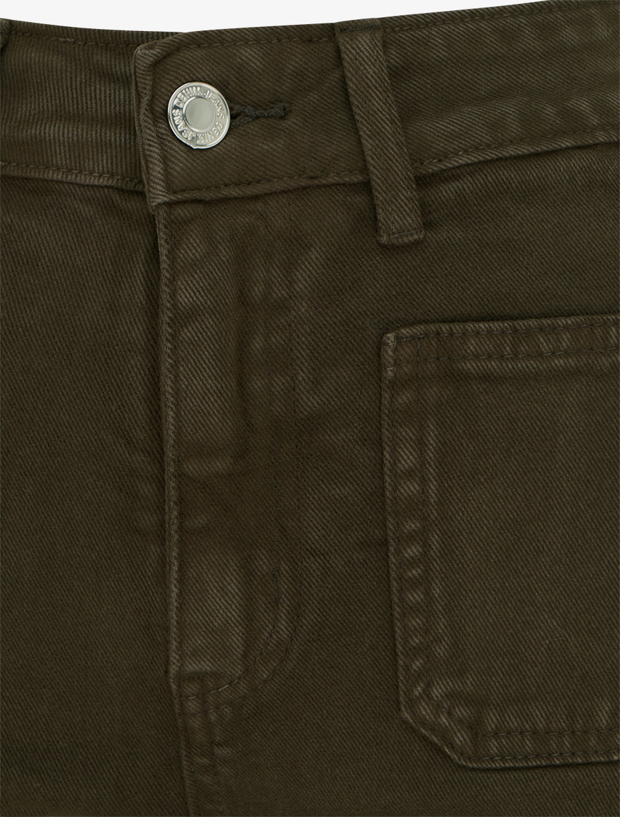 Jean uni à 4 poches - Kaki - 3