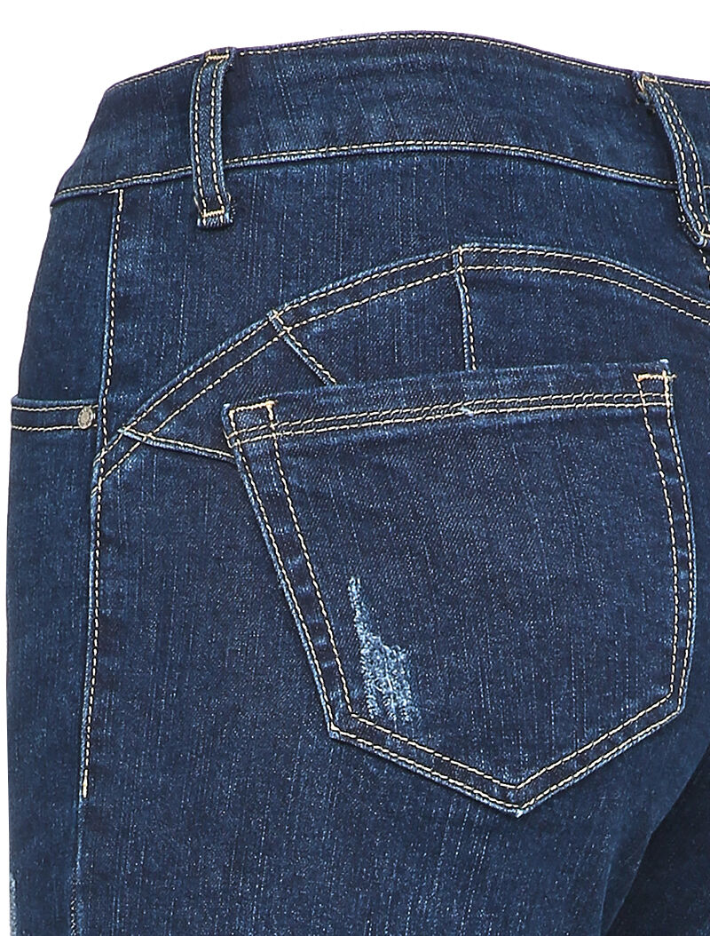 Jean slim griffé - Bleu denim - 3
