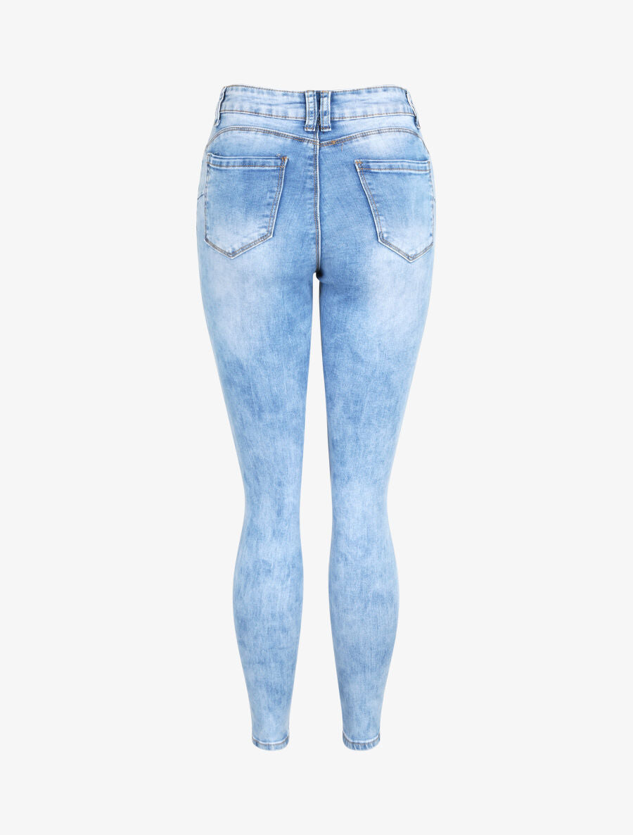 Jean skinny push up - Bleu - 4