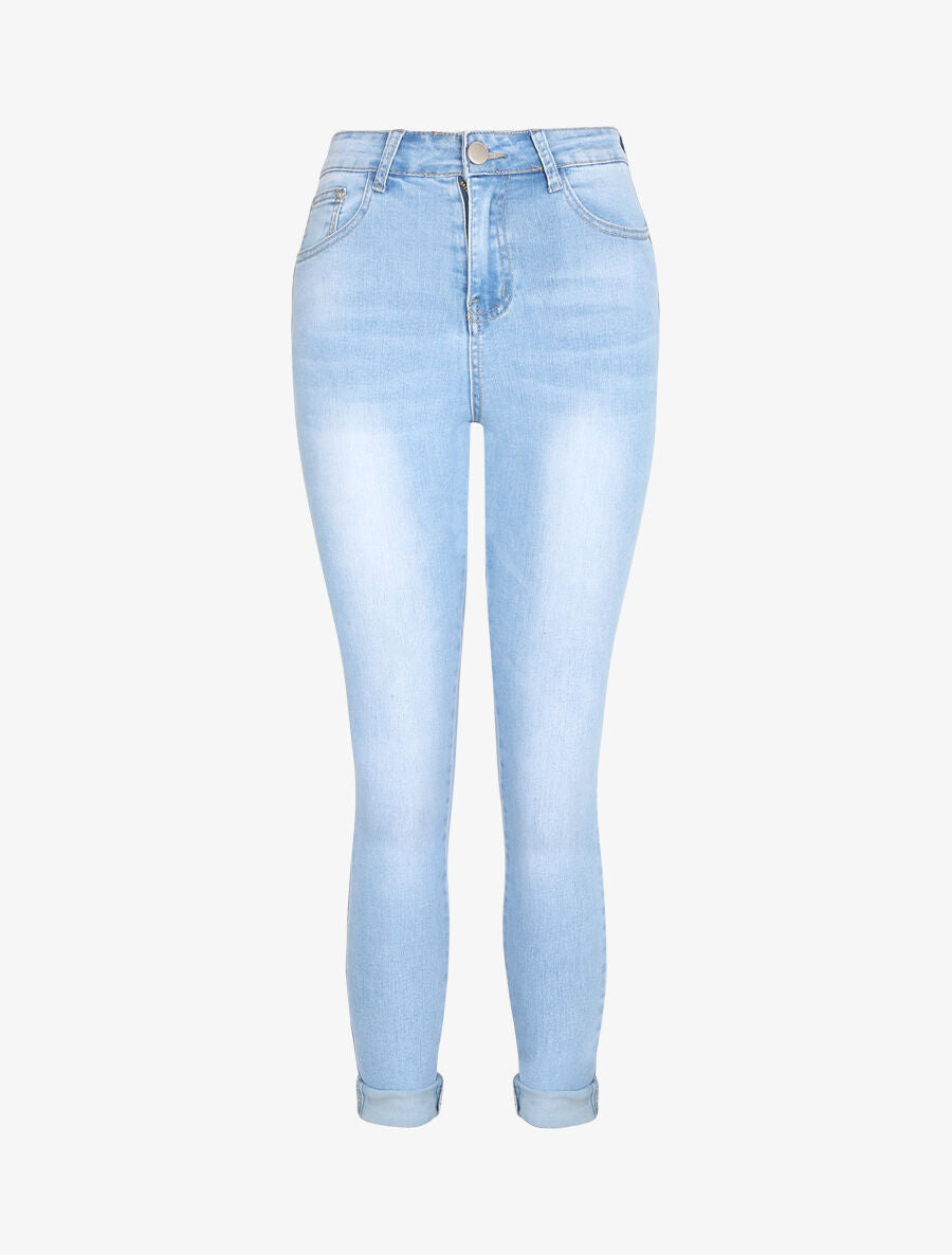 Jean push up retroussable - Bleu clair - 3