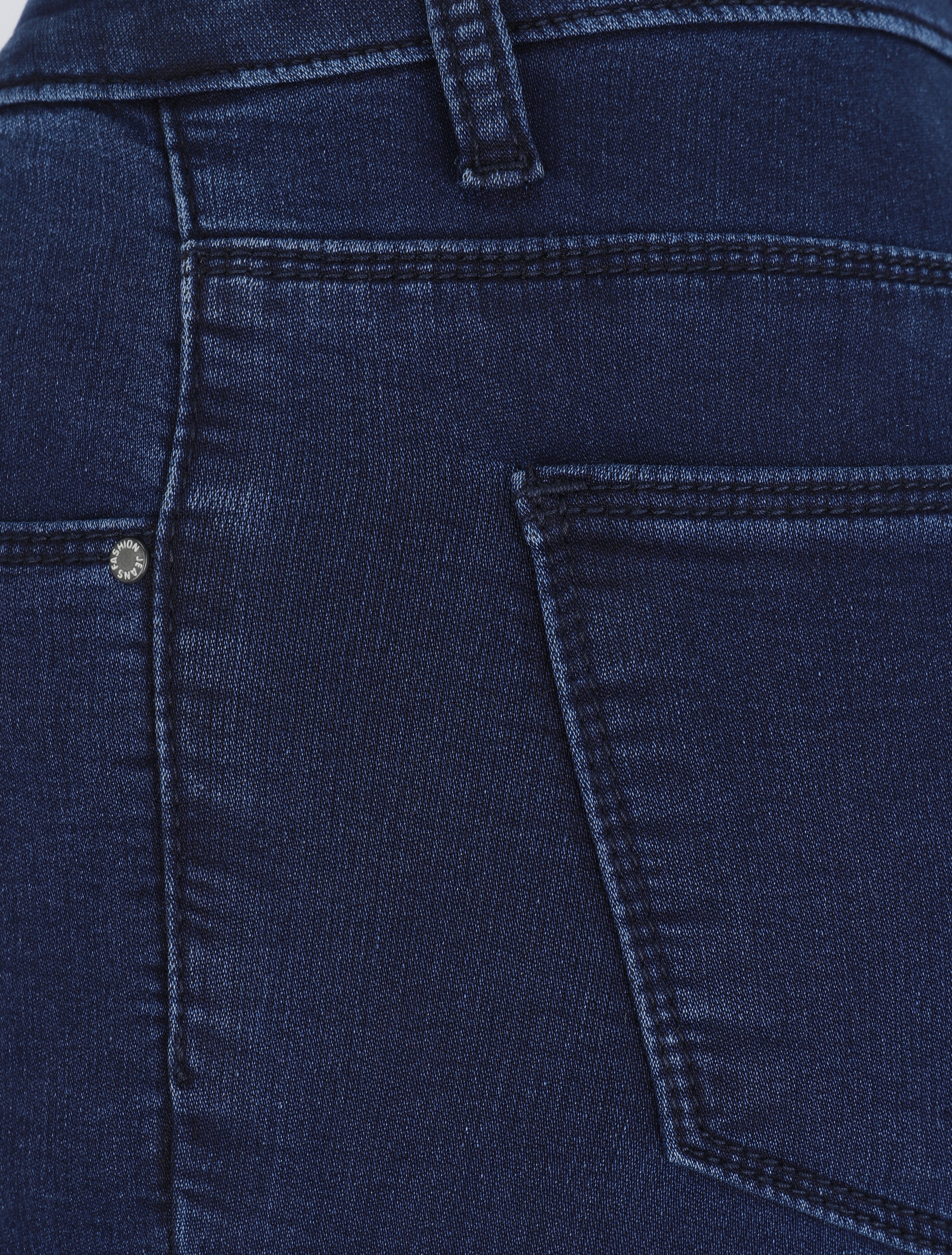 Jean skinny à taille standard - Marine - 3