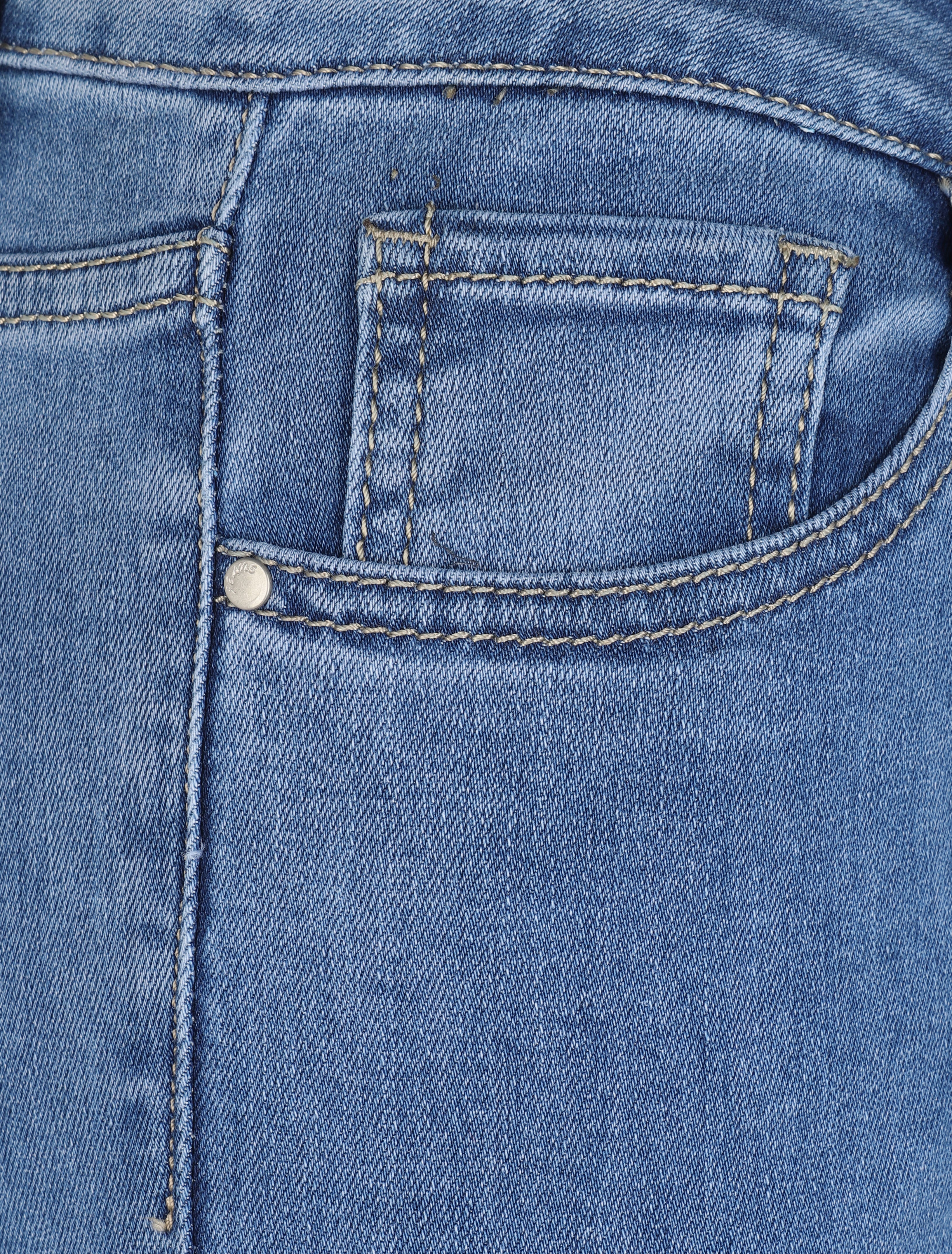 Jean skinny uni et stretch - Bleu - 3