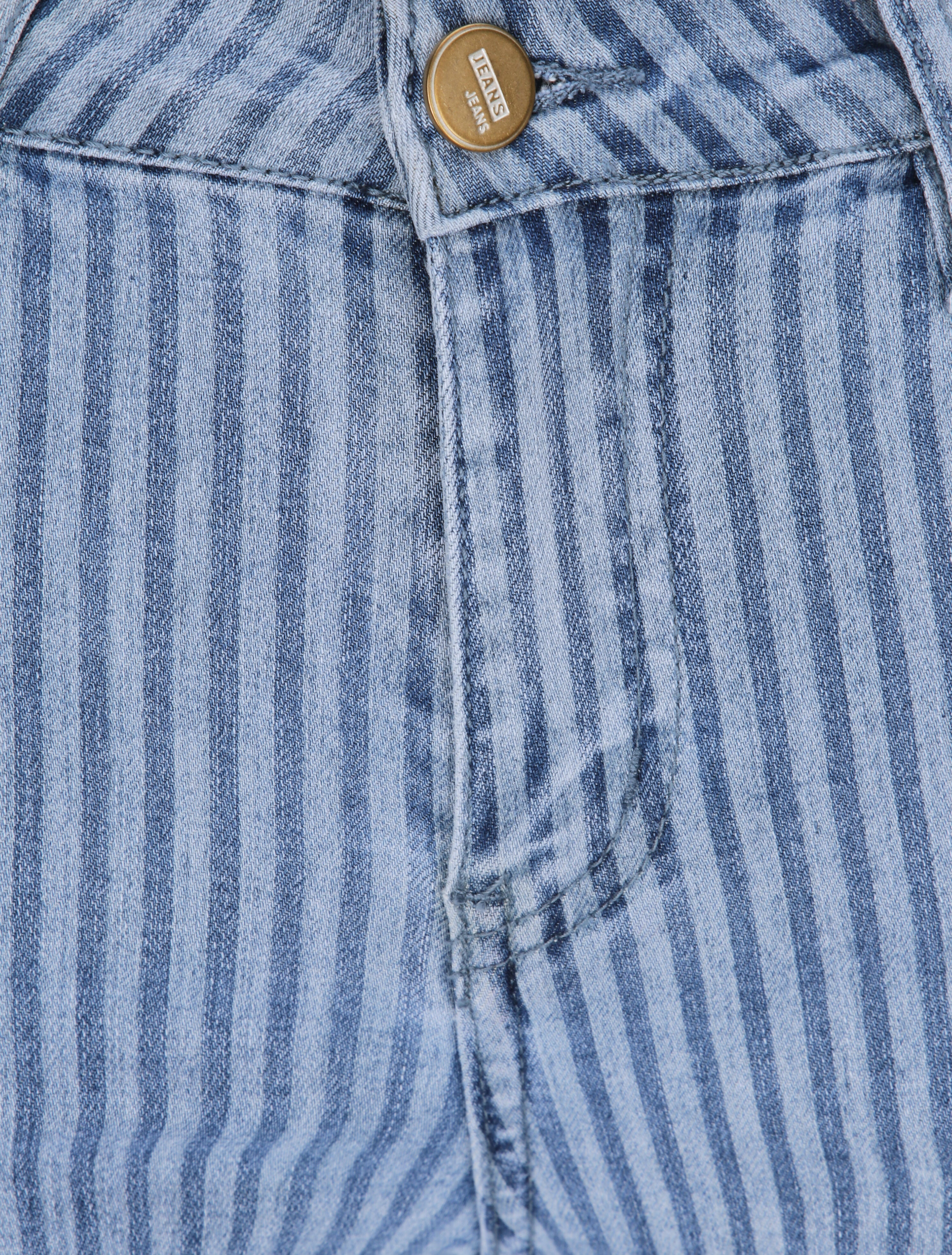Jean slim à rayures - Bleu denim - 3