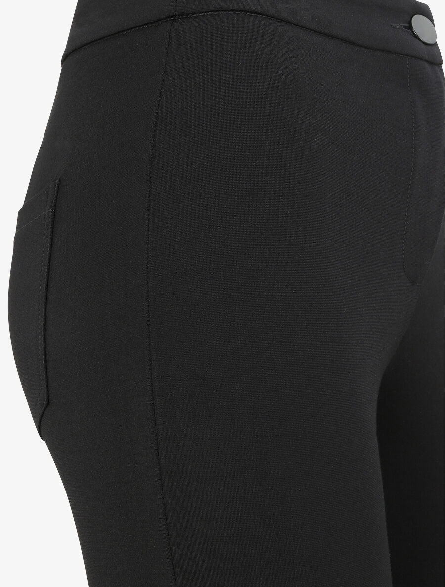 Pantalon stretch uni - Noir - 3