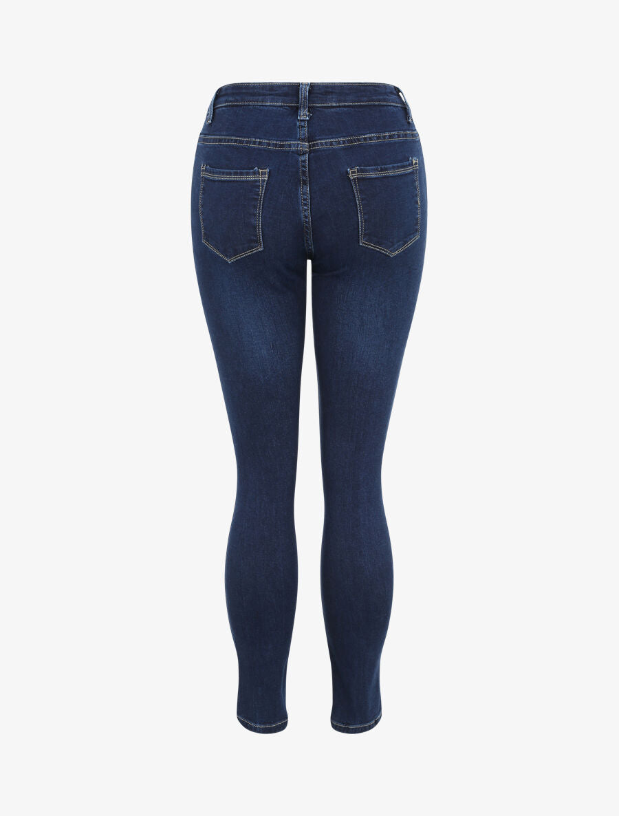 Jean droit basique - Bleu foncé - 4