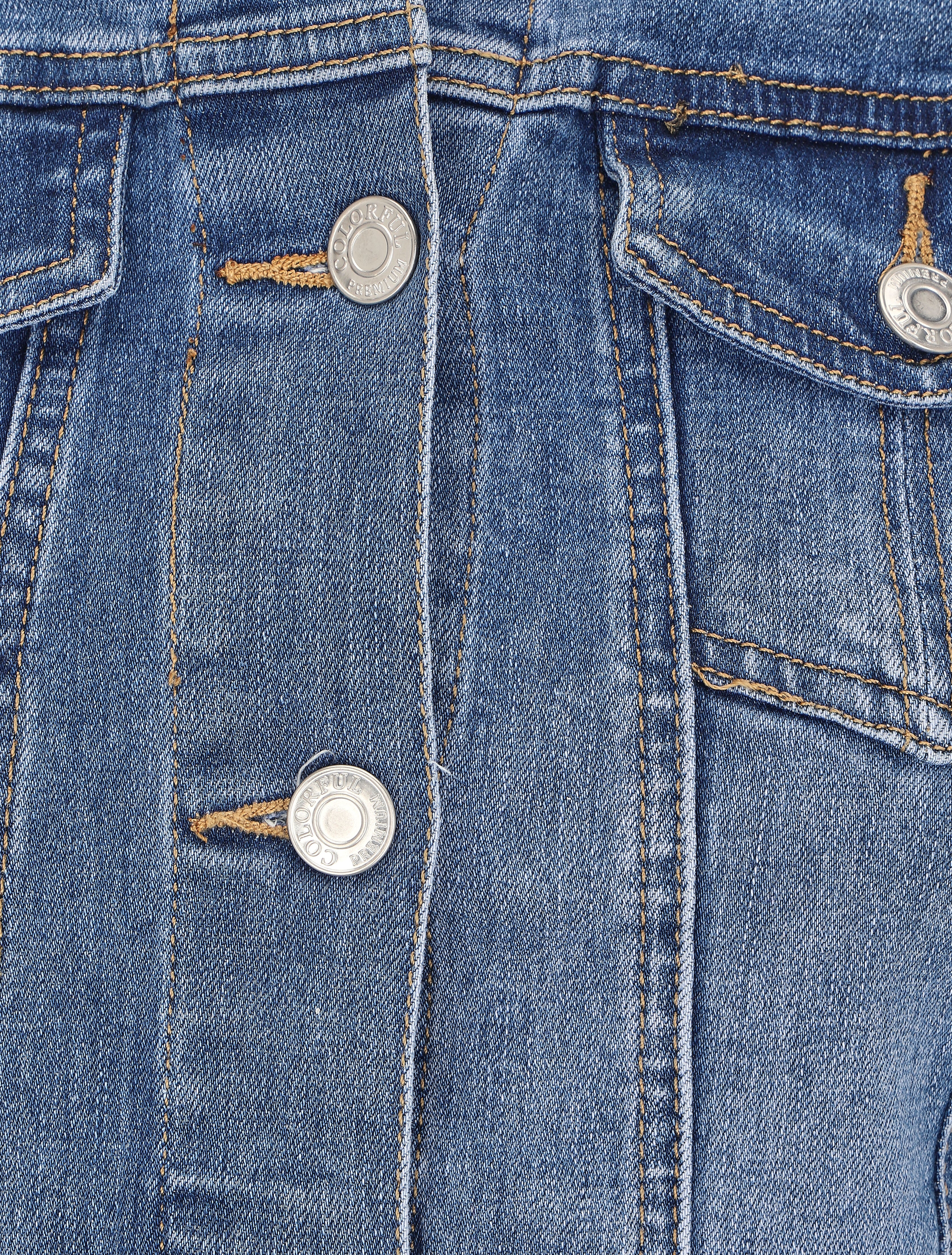 Veste en jean coupe droite - Bleu denim - 3