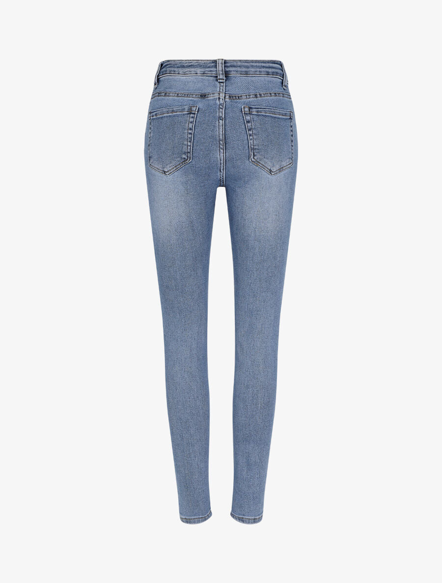 Jean skinny taille standard - Bleu - 2