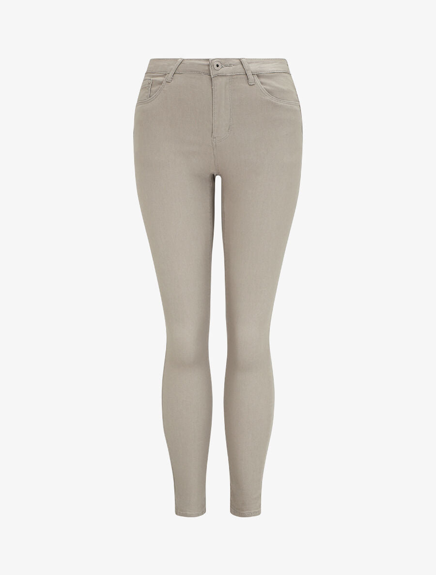 Jean slim uni push up - Taupe - 4