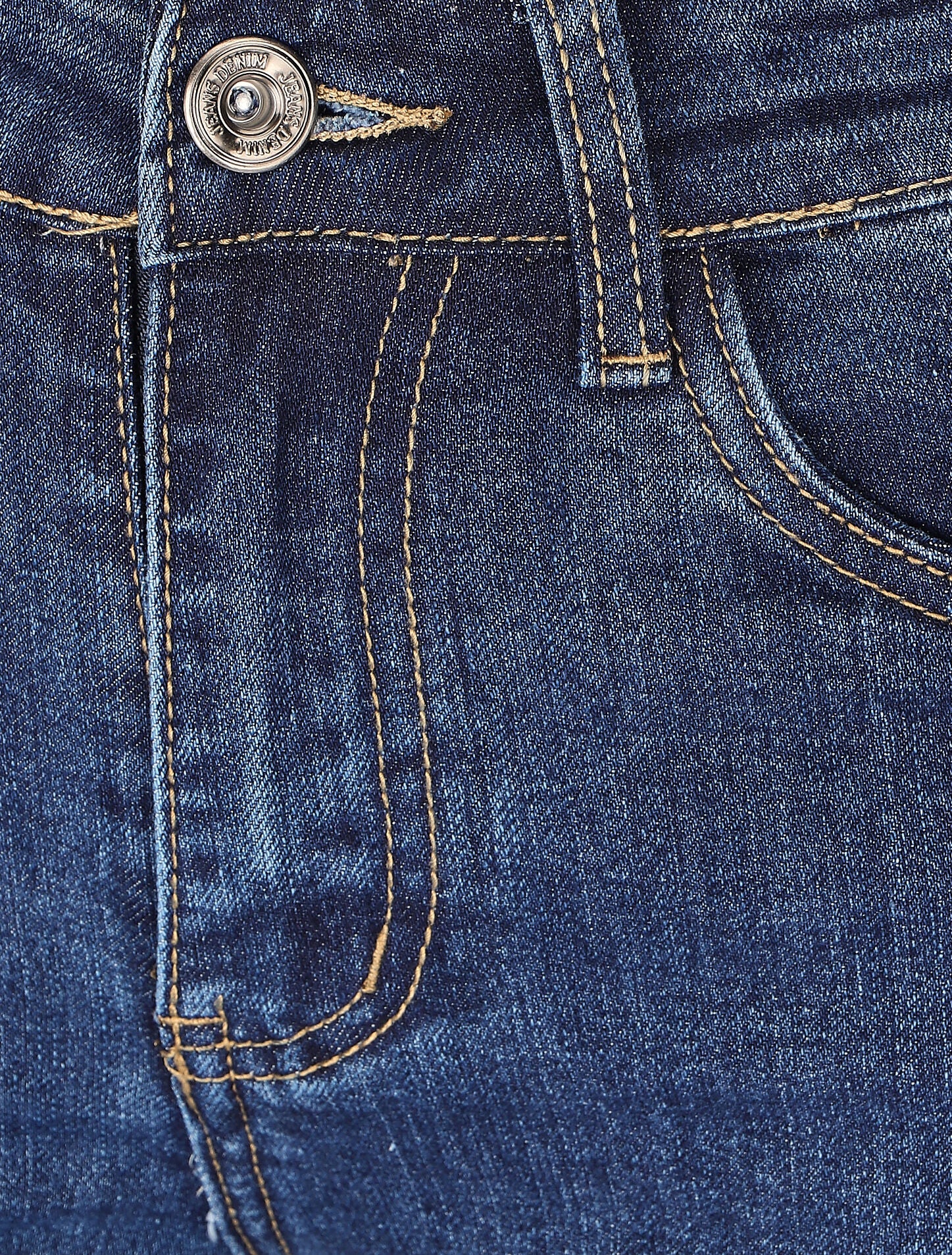 Jean flare stretch taille haute - Bleu denim - 3