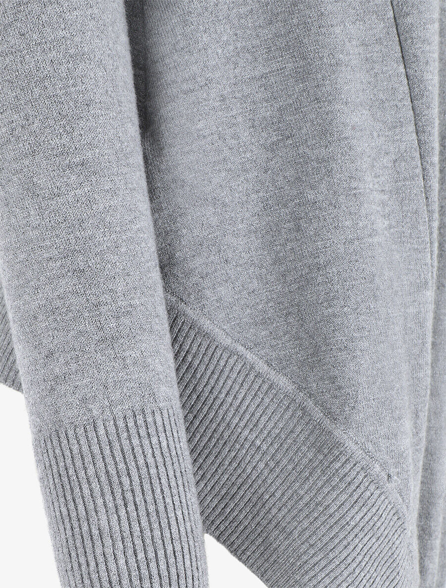 Gilet basique en maille - Gris - 3