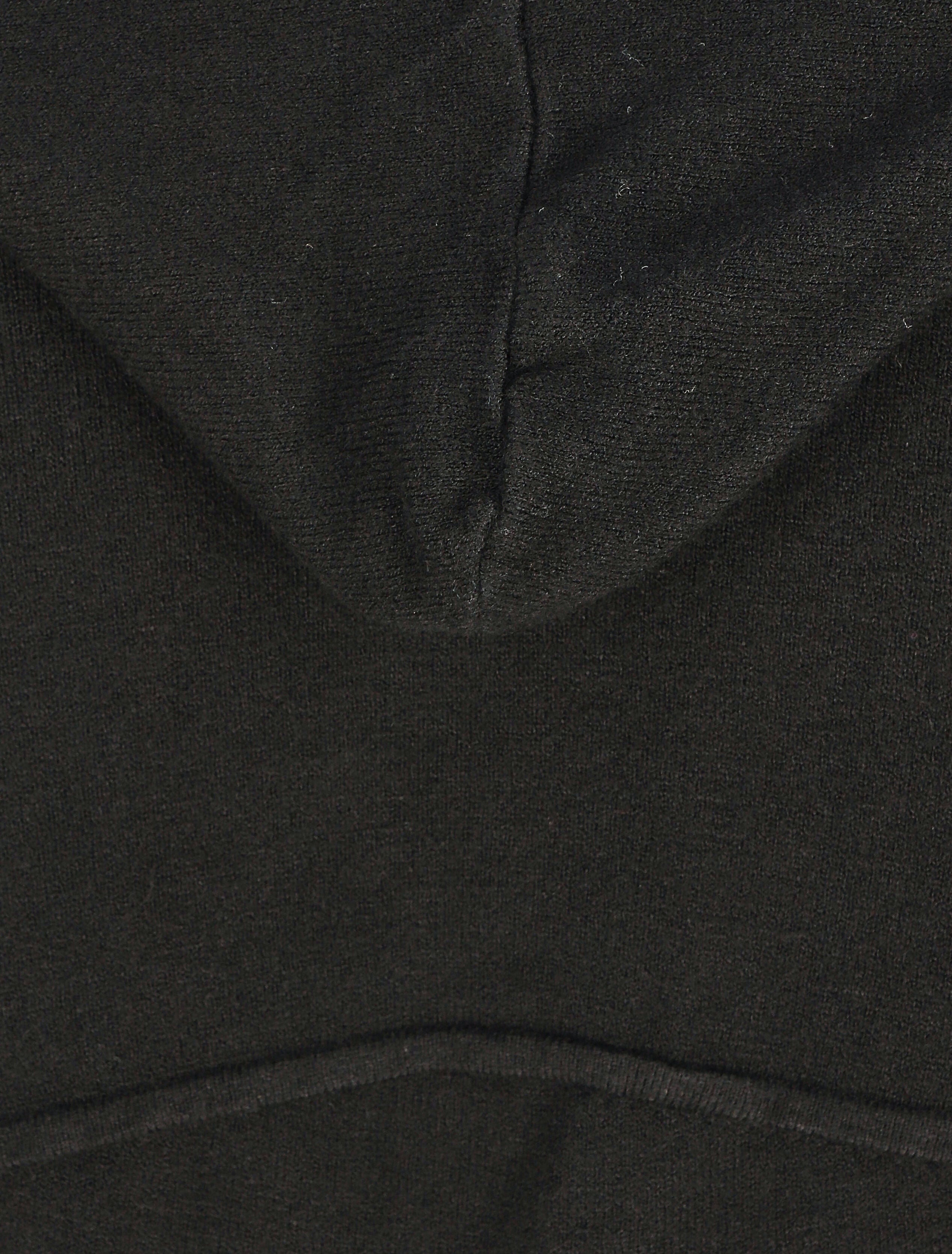 Gilet mi-long à capuche - Noir - 3