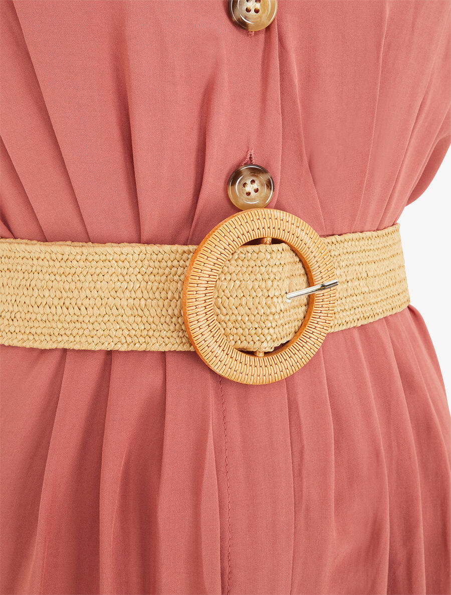 Combinaison fluide à manches courtes - Corail - 3