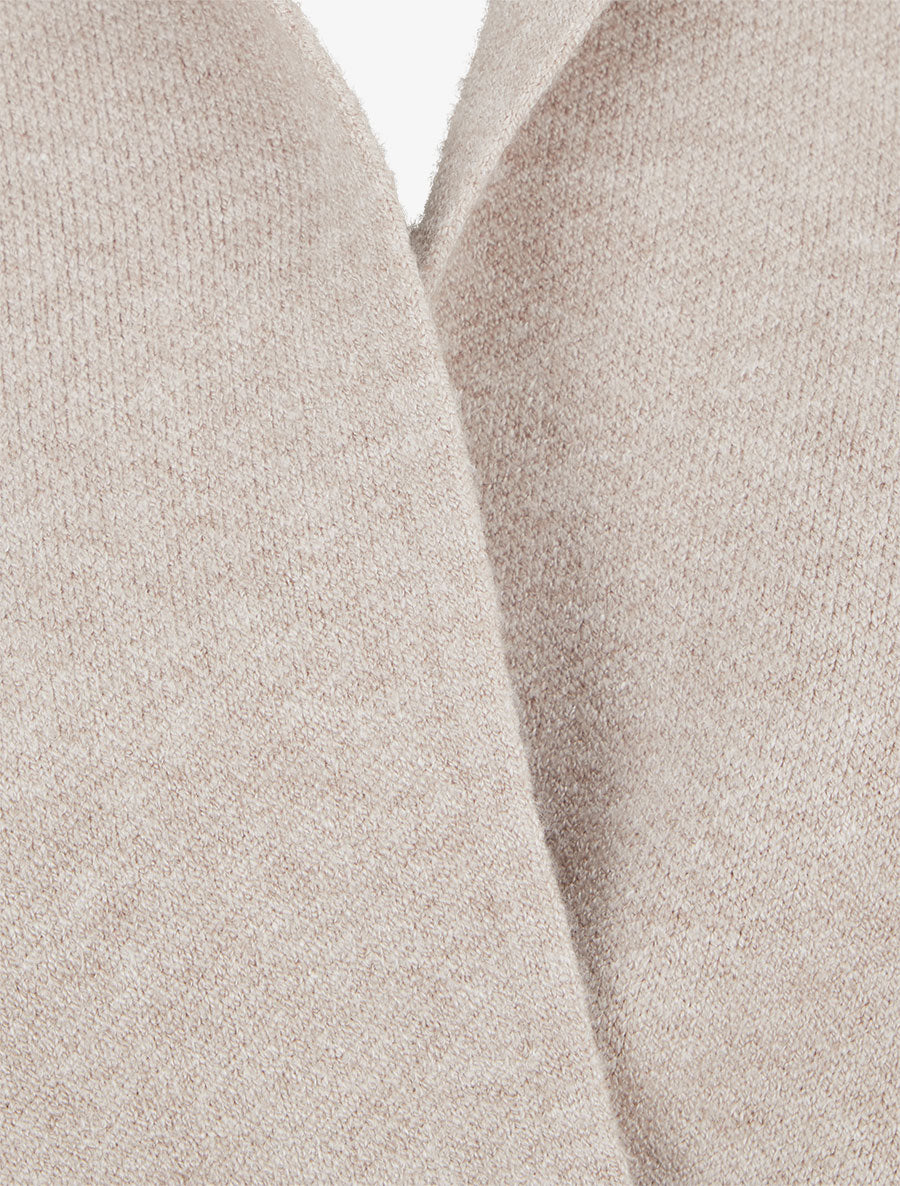 Gilet long ouvert - Beige - 3