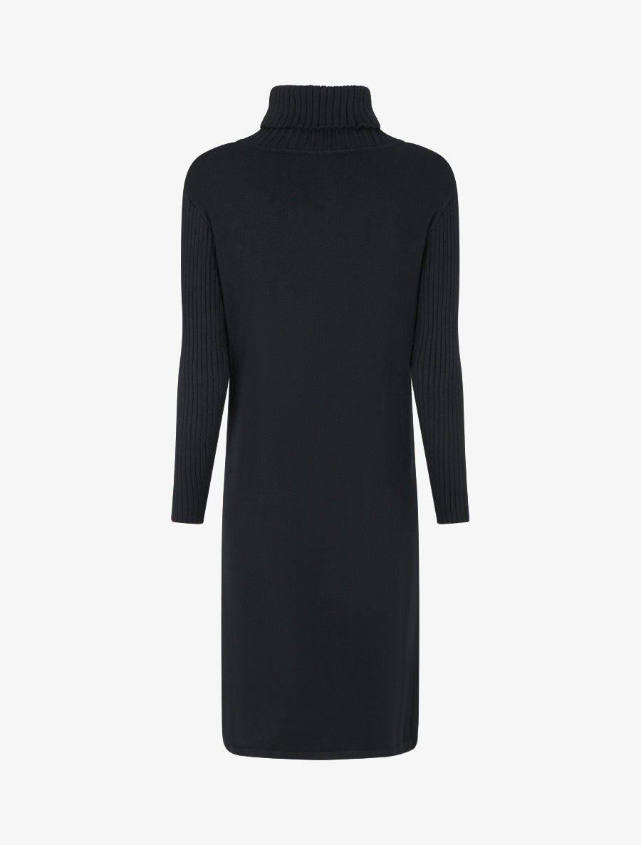 Robe pull à col roulé - Noir - 2