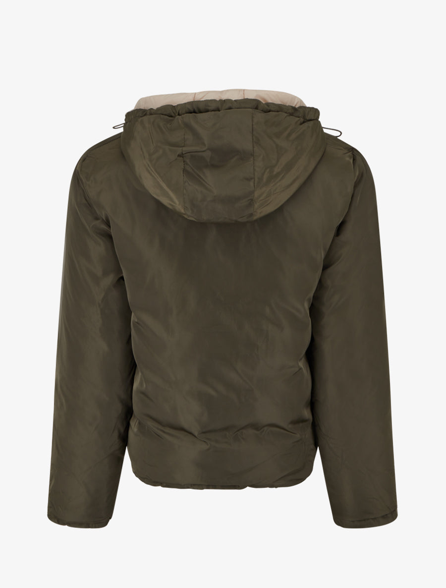 Doudoune matelassée reversible à capuche - Kaki - 2