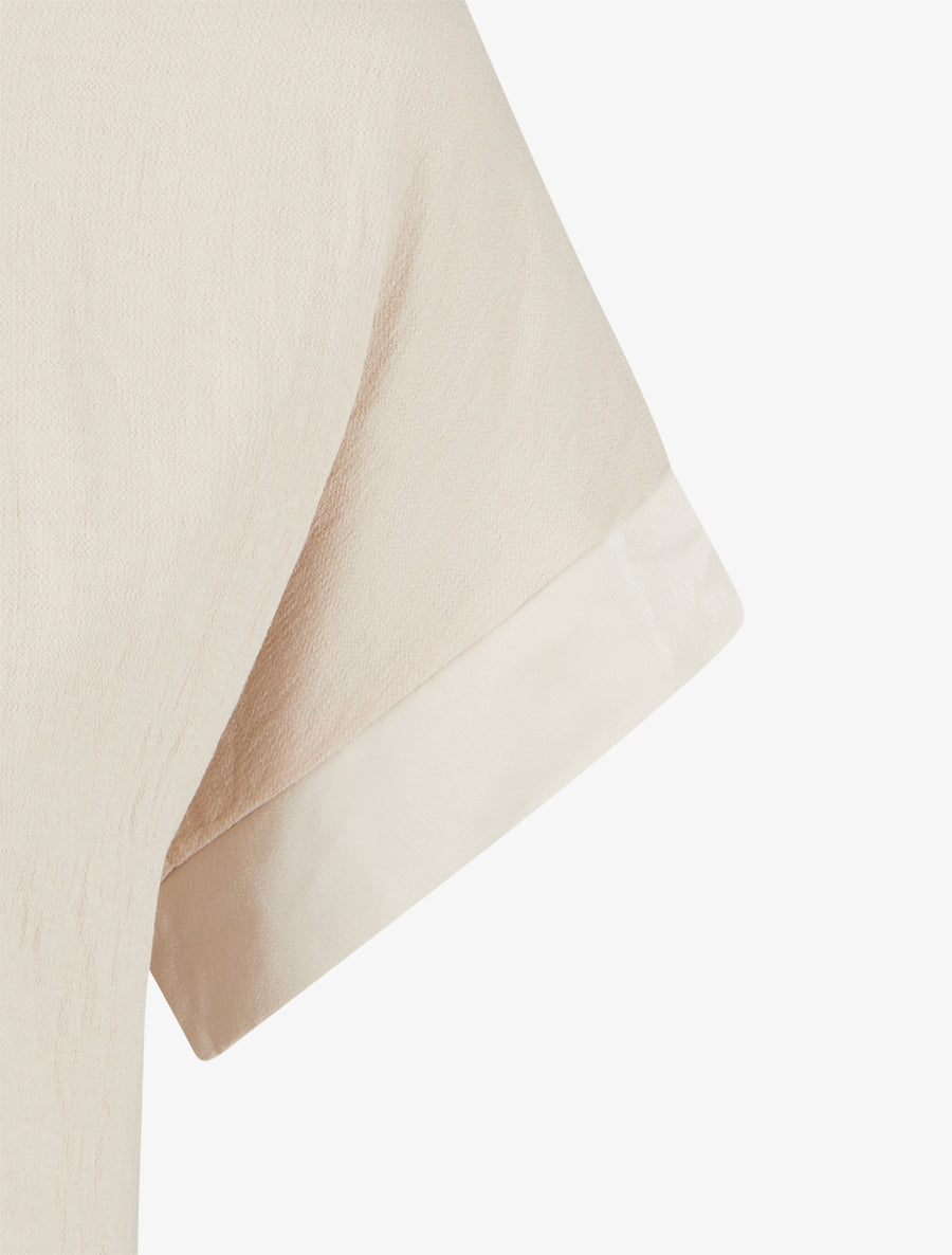 Top manches courtes à flocage pissenlit et message - Beige - 3