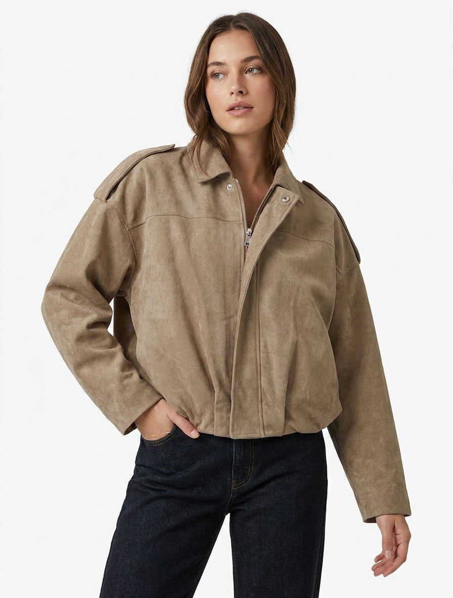 Bomber un efecto gamuza - Topo