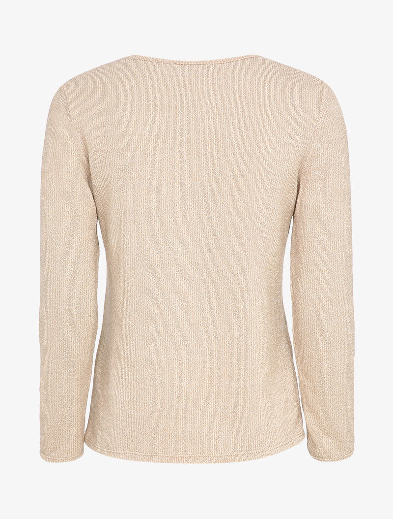 Pull à flocage étoiles - Beige - 2