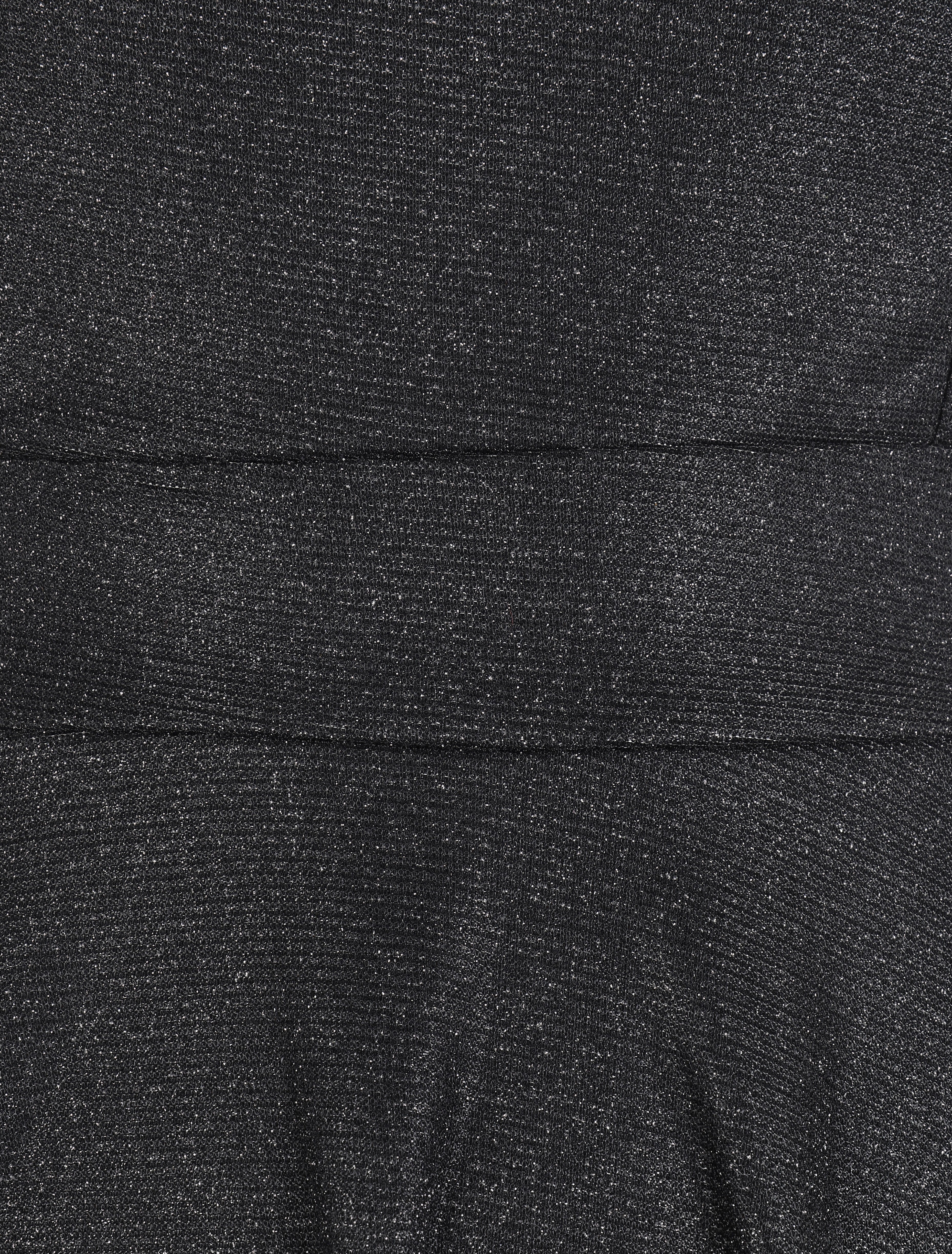 Robe patineuse à paillettes et dos à corset - Noir - 3