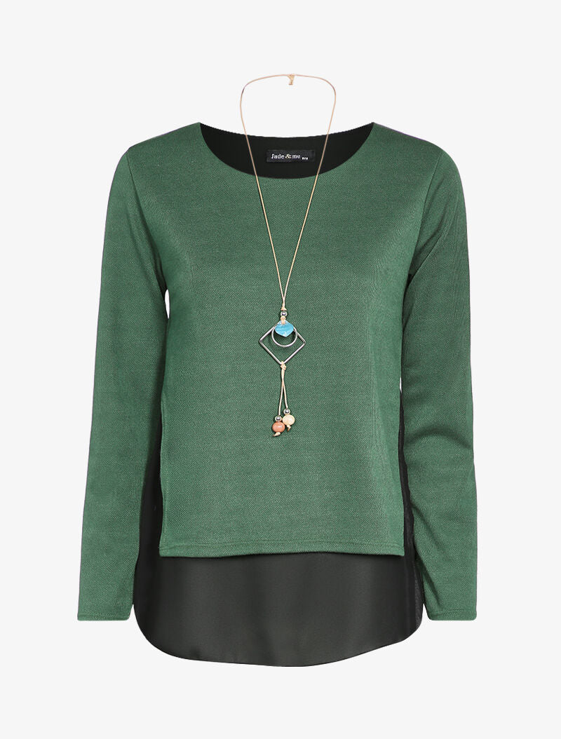 Pull fin superposé d&