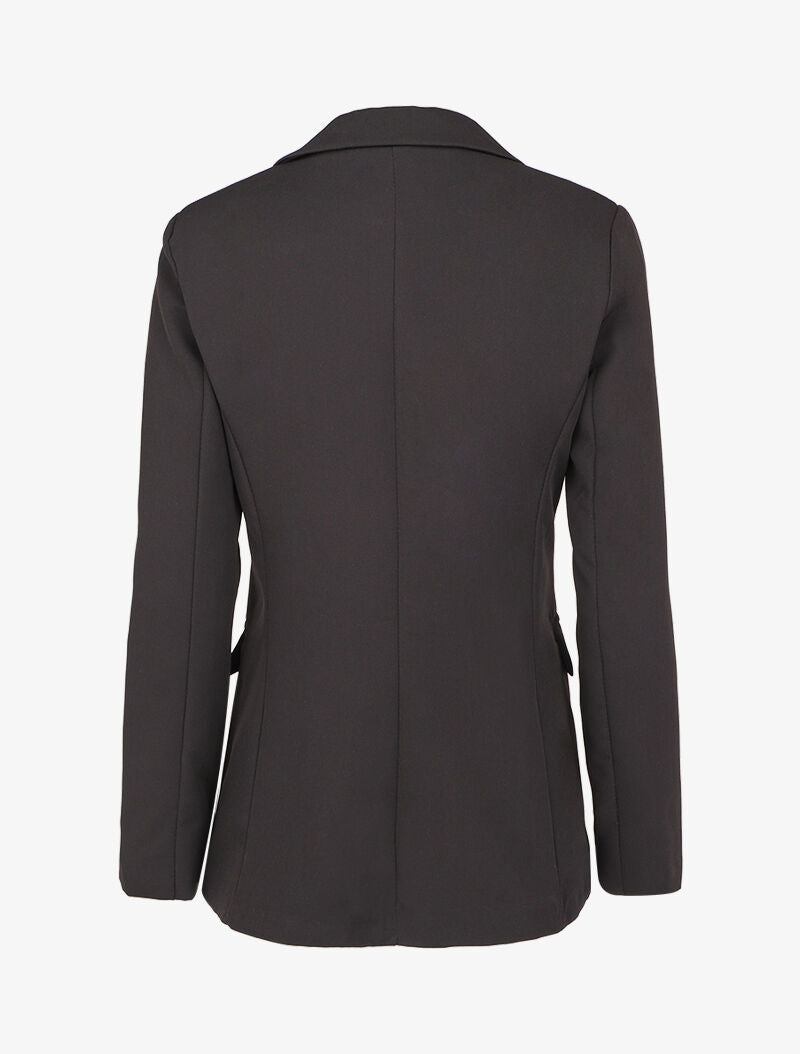 Blazer oversize croisé style officier - Noir - 2