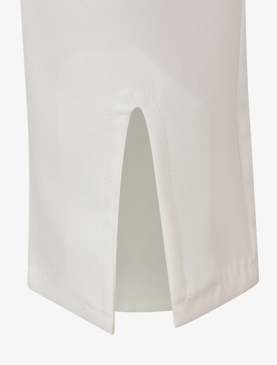 Pantalon slim à bords fendus - Blanc - 3