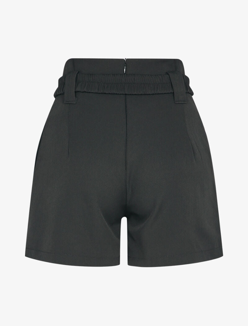 Short casual à taille haute - Noir - 2