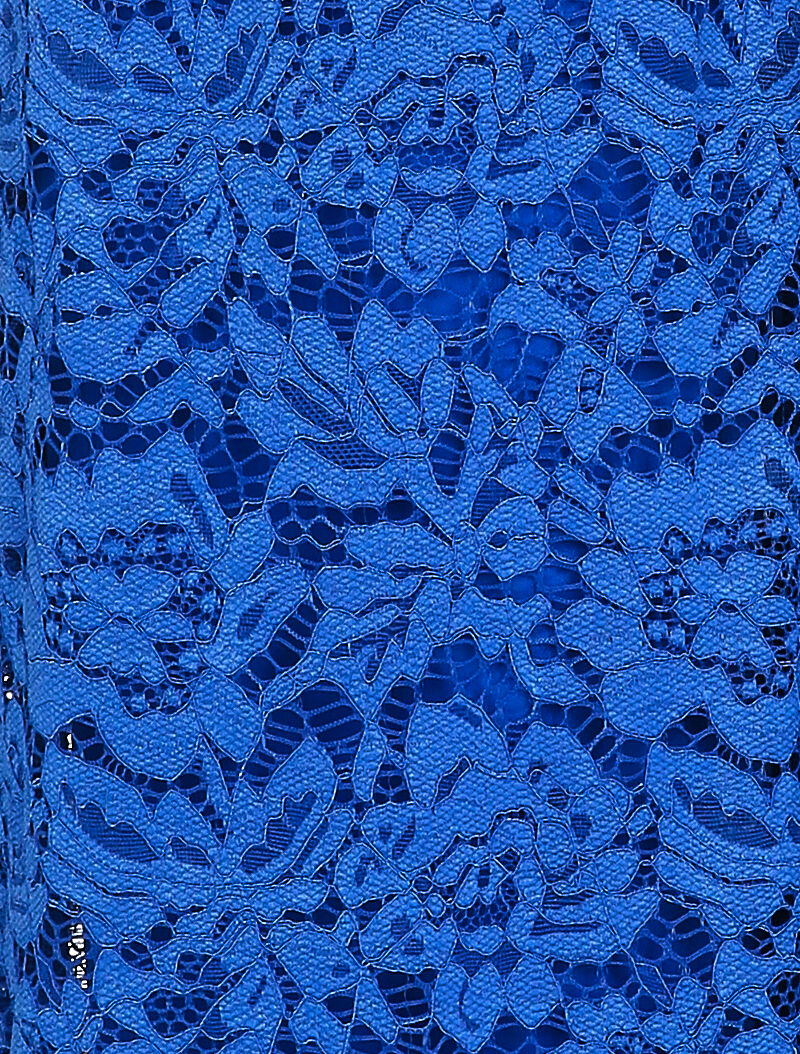 Pantalon extra long en dentelle - Bleu électrique - 3